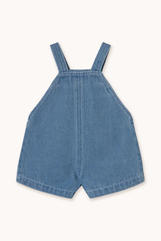 Комбінезон для немовлят Tinycottons BABY GRAPHIC DENIM DUNGAREE SS25.244 блакитний SS25