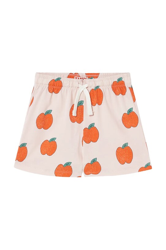 Детские хлопковые шорты Tinycottons APPLES SHORT casual розовый SS25.035