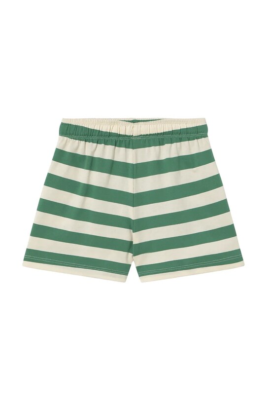 Αγορίστικα Παιδικό βαμβακερό σορτς Tinycottons STRIPES SHORT SS25.115 πράσινο