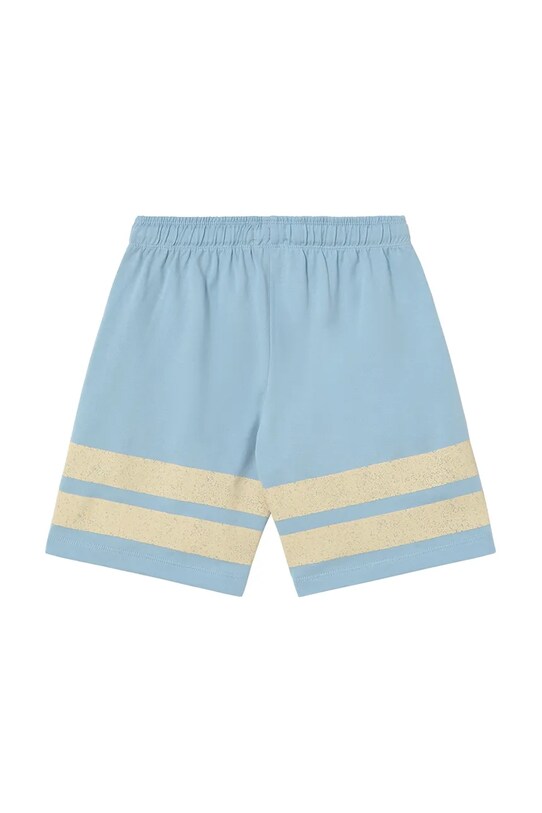 Αγορίστικα Παιδικό βαμβακερό σορτς Tinycottons STRIPES LOGO SHORT SS25.139 μπλε