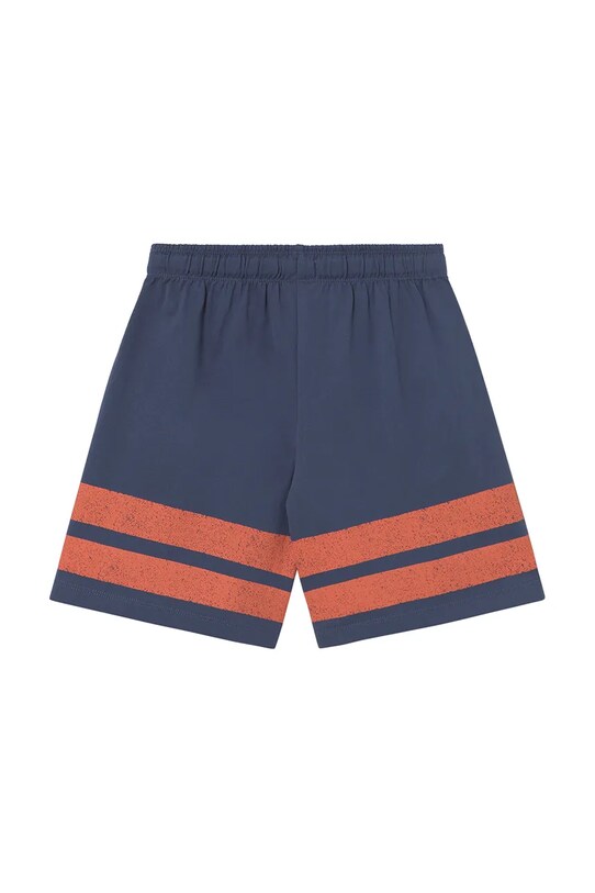 Αγορίστικα Παιδικό βαμβακερό σορτς Tinycottons STRIPES LOGO SHORT SS25.139 σκούρο μπλε