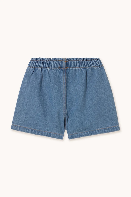 Tinycottons pantaloni scurți din bumbac pentru copii STRAWBERRIES WOVEN SHORT SS25.249 albastru SS25