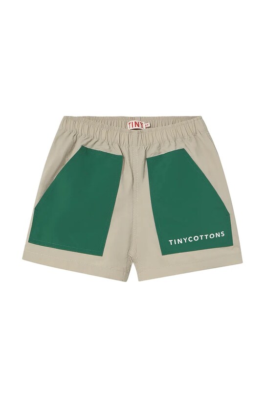 Παιδικό σορτς Tinycottons COLOR BLOCK SHORT SS25.251 μπεζ SS25