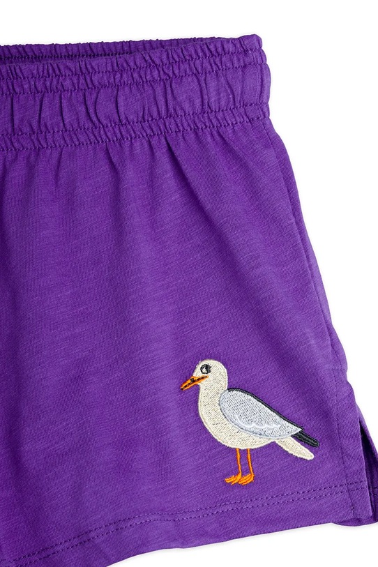 Αγορίστικα Παιδικό βαμβακερό σορτς Mini Rodini Seagull 2523012745 μωβ