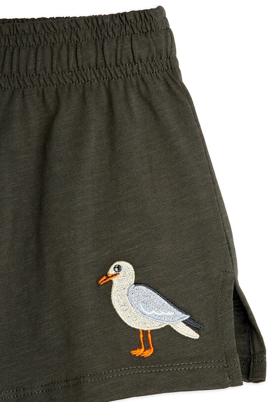Παιδικό βαμβακερό σορτς Mini Rodini Seagull μαύρο 2523012799