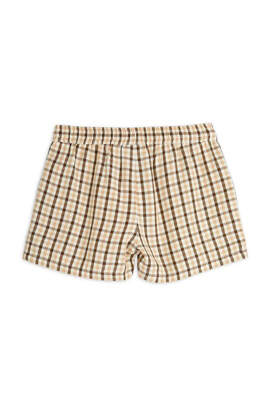 Παιδικό σορτς Mini Rodini Gingham 2523016013 μπεζ SS25