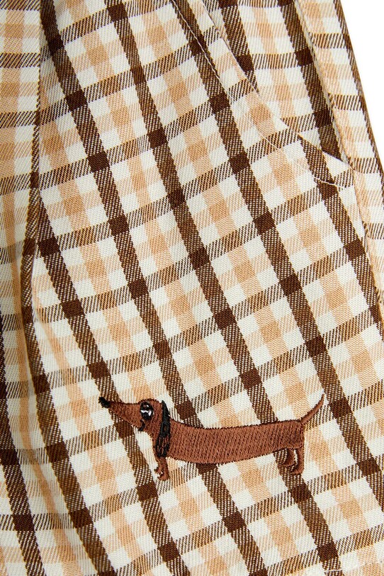 Αγορίστικα Παιδικό σορτς Mini Rodini Gingham 2523016013 μπεζ