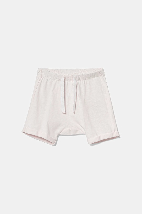 United Colors of Benetton szorty bawełniane niemowlęce 3MI5A900H.W.Seasonal różowy SS25