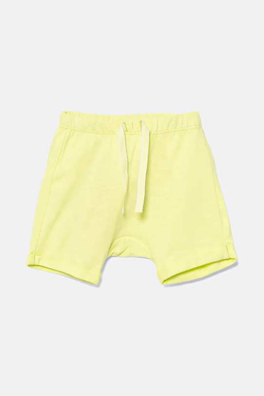 United Colors of Benetton szorty bawełniane niemowlęce casual zielony 3MI5A900H.W.Seasonal