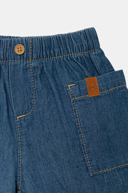 Băieți United Colors of Benetton pantaloni scurți din denim pentru bebeluși 4DHJA900W.W.Seasonal albastru