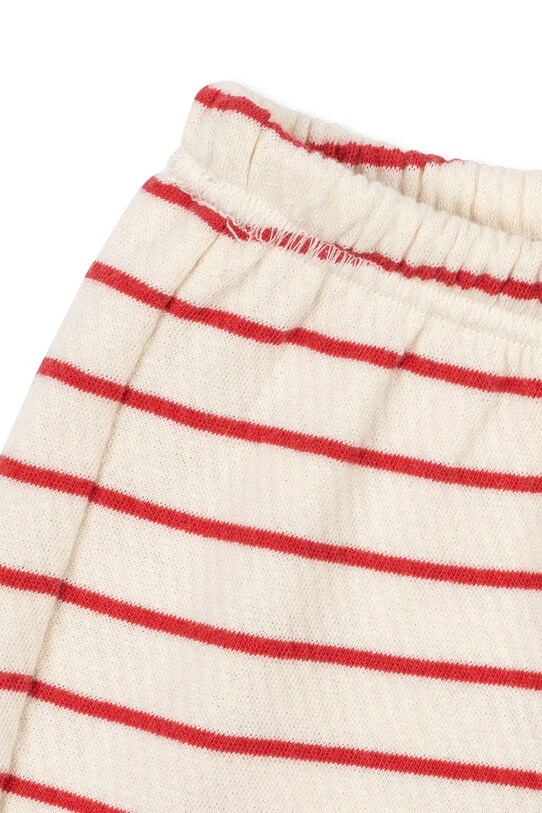 Konges Sløjd szorty bawełniane dziecięce RHW X KS LARGO SHORTS GOTS czerwony KS103607