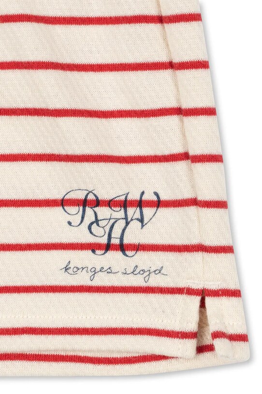 Konges Sløjd pantaloni scurți din bumbac pentru copii RHW X KS LARGO SHORTS GOTS KS103607 rosu