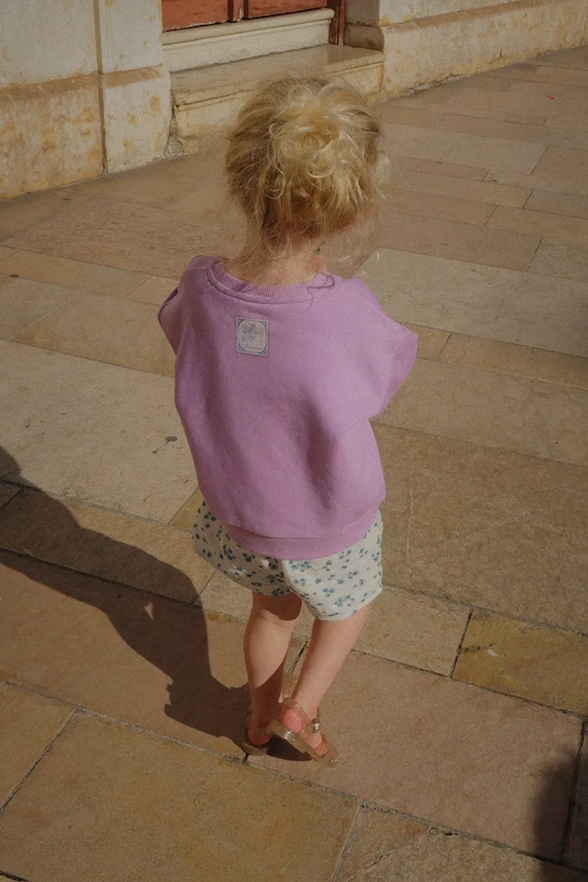 Konges Sløjd pantaloni scurți din bumbac pentru copii RHW X KS MIOBLU SHORTIE GOTS KS103616