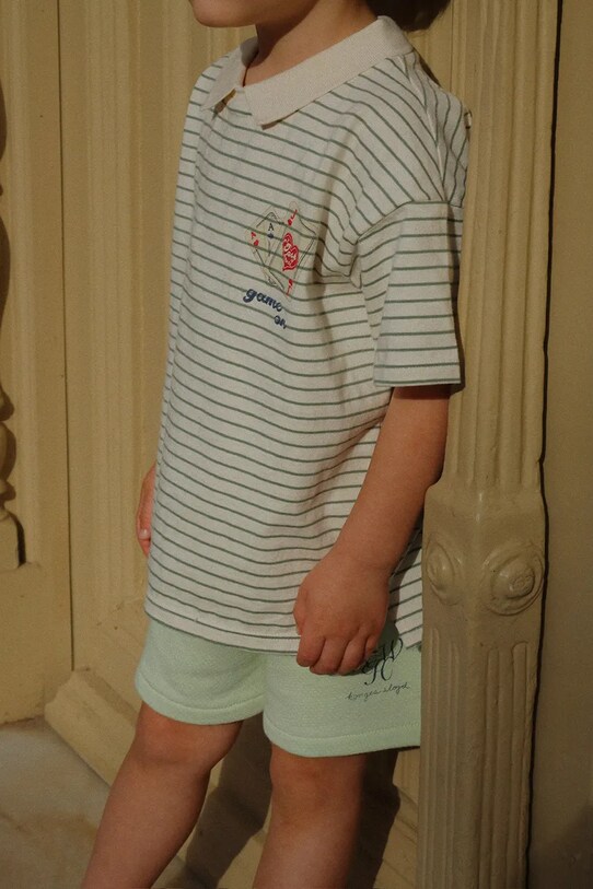 Konges Sløjd pantaloni scurți din bumbac pentru copii RHW X KS MONO SHORTS GOTS KS103618