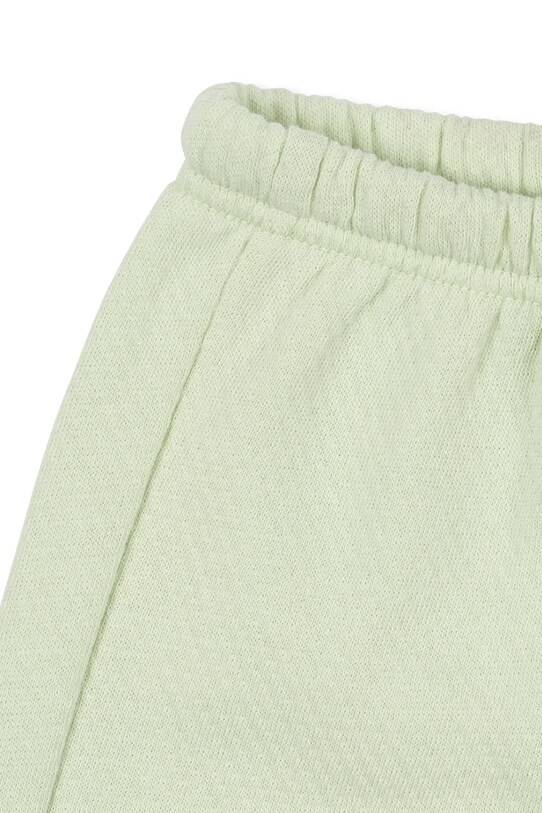 Konges Sløjd pantaloni scurți din bumbac pentru copii RHW X KS MONO SHORTS GOTS verde KS103618