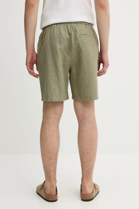 Oblečenie Ľanové šortky Les Deux LDM511060 zelená