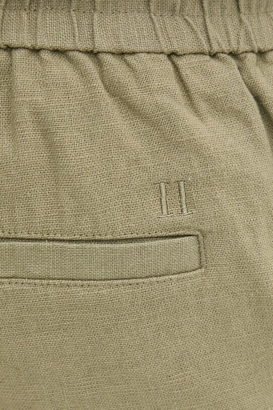 Ľanové šortky Les Deux zelená LDM511060