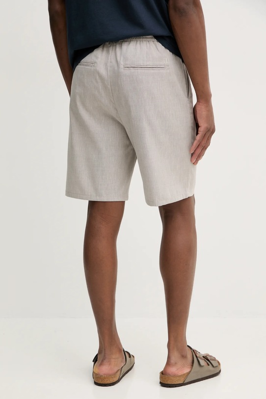Odzież Les Deux szorty z domieszką lnu LDM511065 szary