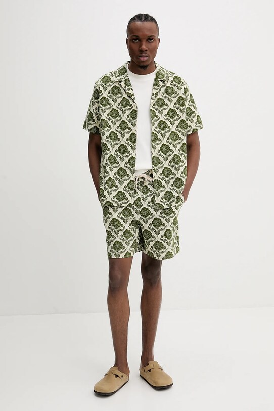 Les Deux pantaloni scurți din bumbac LDM511067 bej SS25