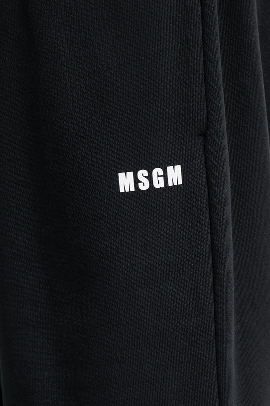 MSGM pantaloni scurti din bumbac negru 3840MB76.257000