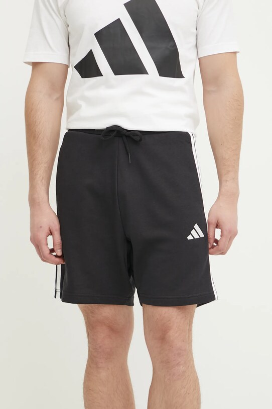 adidas pantaloni scurti Essentials tricotaj negru JE6414