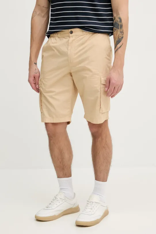 Paul&Shark pantaloncini in cotone tessuto beige 25414025