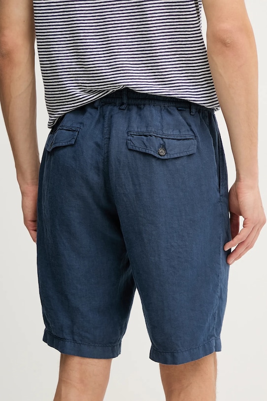 Odzież Paul&Shark szorty lniane 25414037 granatowy