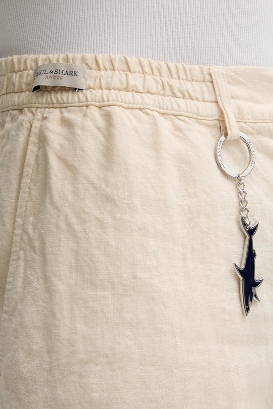 Paul&Shark pantaloni scurți din in bej 25414037