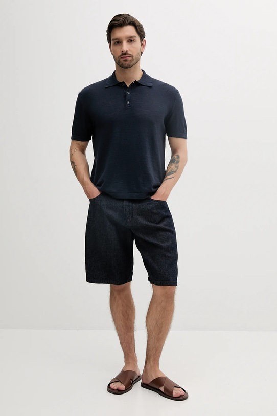 Armani Exchange szorty jeansowe XM000658.AF13077 granatowy SS25