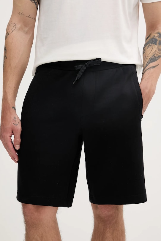 Armani Exchange rövidnadrág elasztánnal fekete XM000372.AF10818.NOS