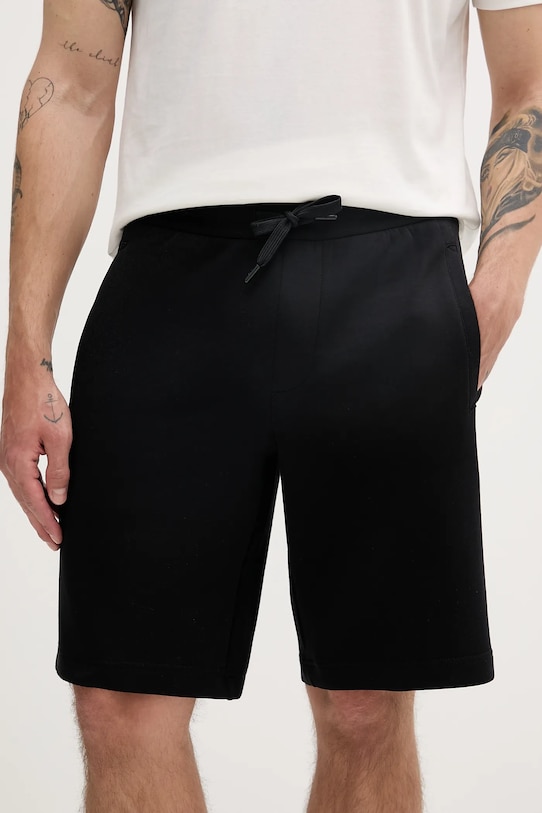 Armani Exchange rövidnadrág elasztánnal fekete XM000372.AF10818.NOS