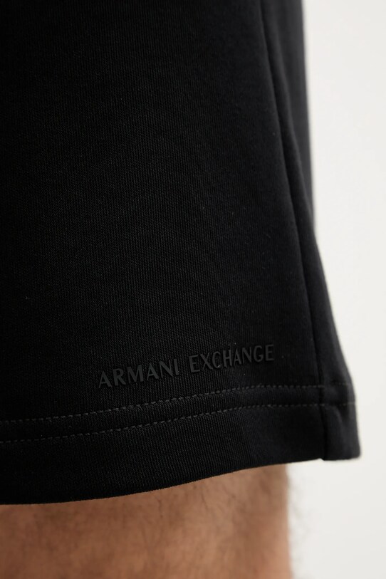 Armani Exchange pantaloni scurți din bumbac negru XM000534.AF10365