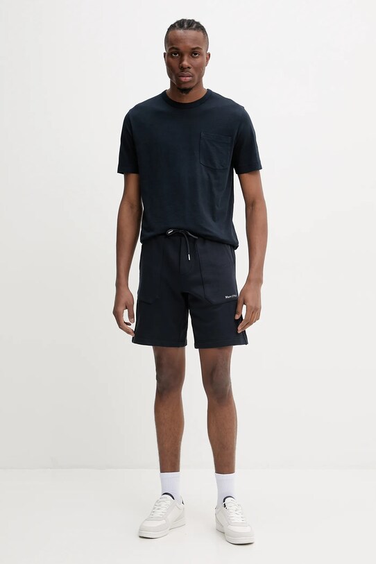 Bavlnené šortky Marc O'Polo 523402417010 tmavomodrá SS25