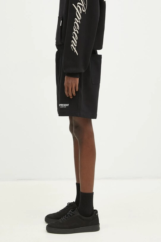Хлопковые шорты Represent Owners Club Shorts OCM100004.01 чёрный SS25