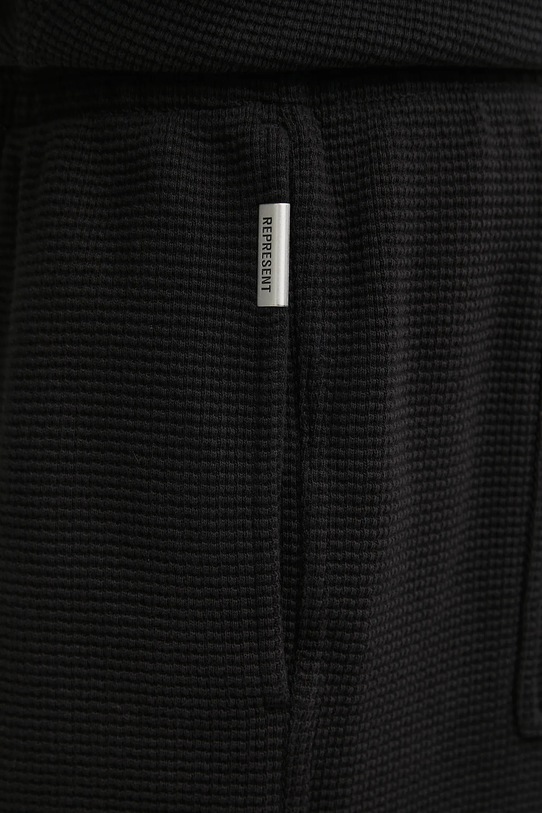 Represent szorty bawełniane Waffle Shorts czarny MLM41207.01
