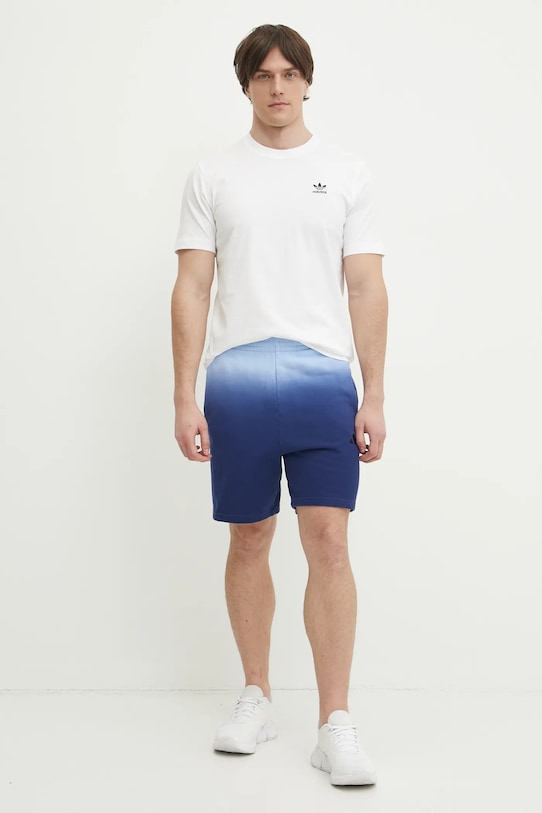 Бавовняні шорти adidas ALL SZN Dip Dye JI6359 блакитний SS25