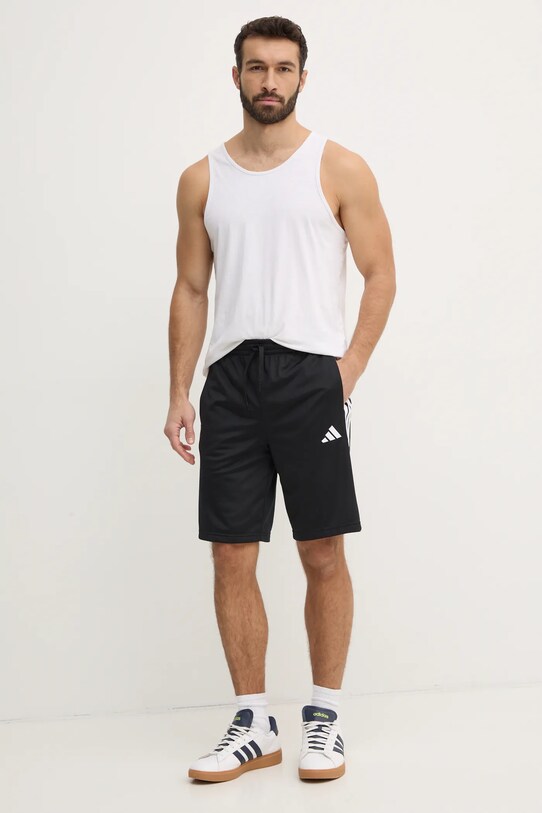 adidas pantaloni scurti 3-Stripes JI8798 negru SS25