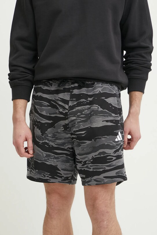 adidas pantaloni scurti Sea Camo tricotaj negru JD8076