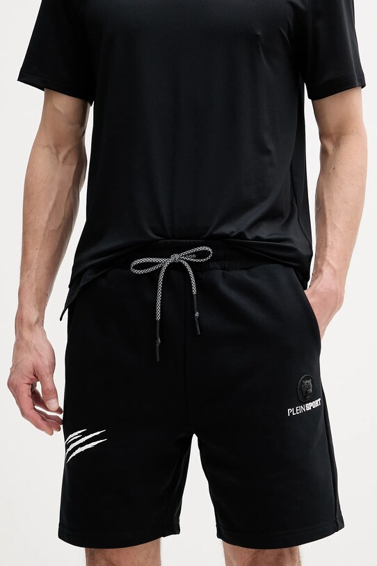 Шорти PLEIN SPORT дрібний узор чорний SAEC.MJT2473.STE001N