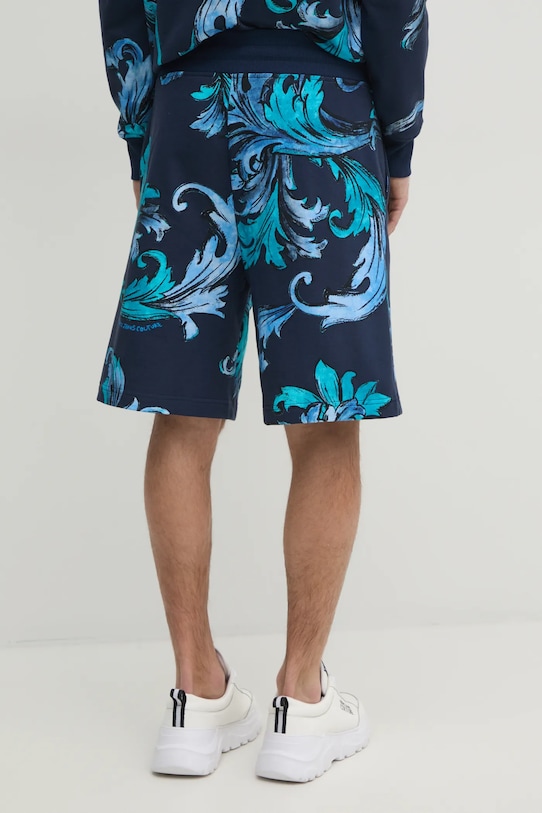 Oblečenie Bavlnené šortky Versace Jeans Couture 78GAD3B0.FS190 tmavomodrá