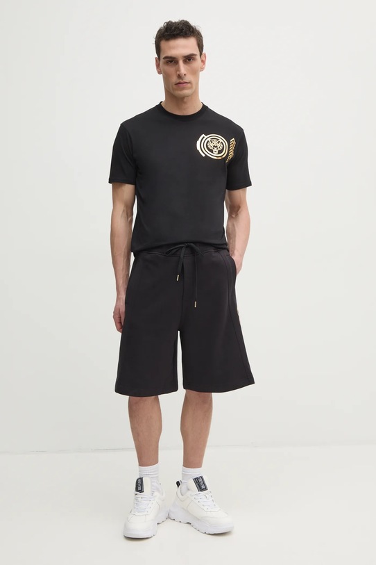 Versace Jeans Couture szorty bawełniane 78GADT05.CF01T czarny SS25