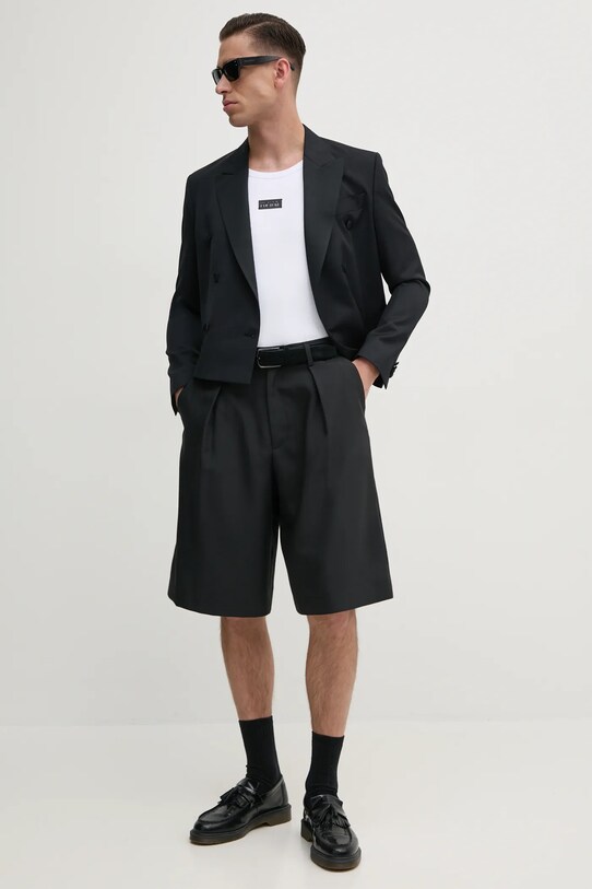 Къс панталон Versace Jeans Couture 78GAD118.N0441 черен SS25