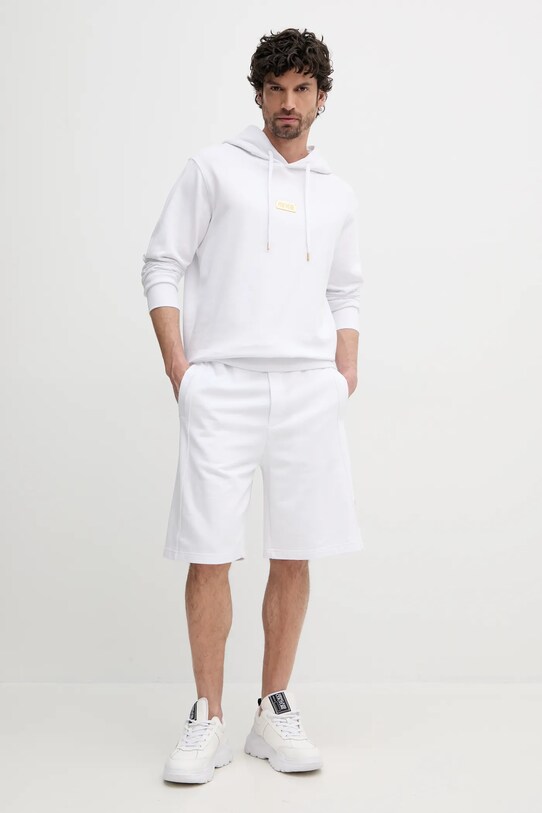 Bavlněné šortky Versace Jeans Couture 78GADT00.CF01T bílá SS25