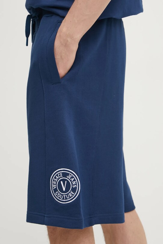 Versace Jeans Couture pantaloni scurti din bumbac bleumarin 78GADT00.CF01T