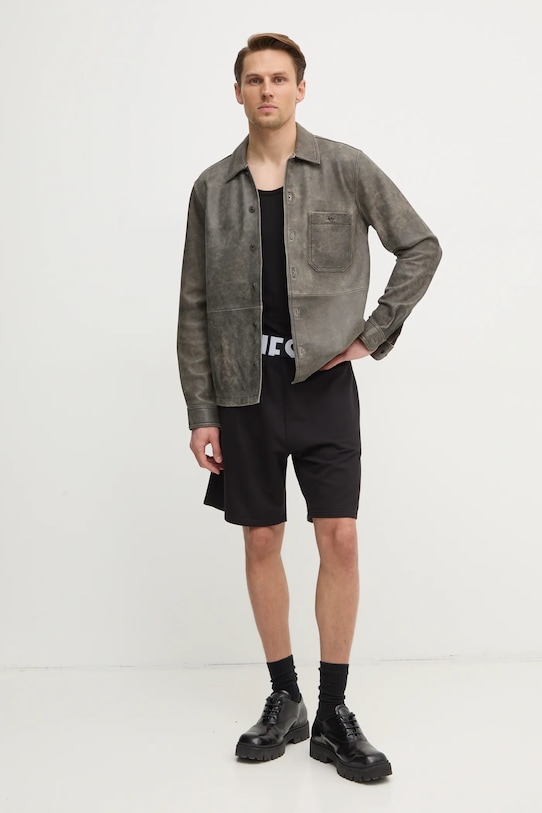 Diesel rövidnadrág DYLAN-D-POP SHORTS A17684.0DCBK fekete SS25