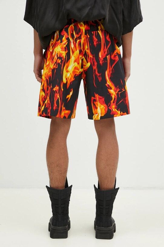 Clothing VETEMENTS cotton shorts Fire UA66SS400X black