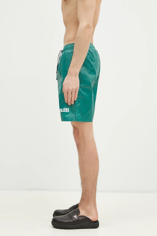 VETEMENTS szorty kąpielowe Polizei MA66SW110E zielony SS25