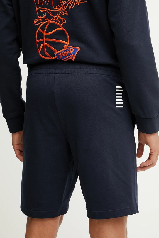 Îmbrăcăminte EA7 Emporio Armani pantaloni scurti din bumbac PJVRZ.8NPS65 bleumarin