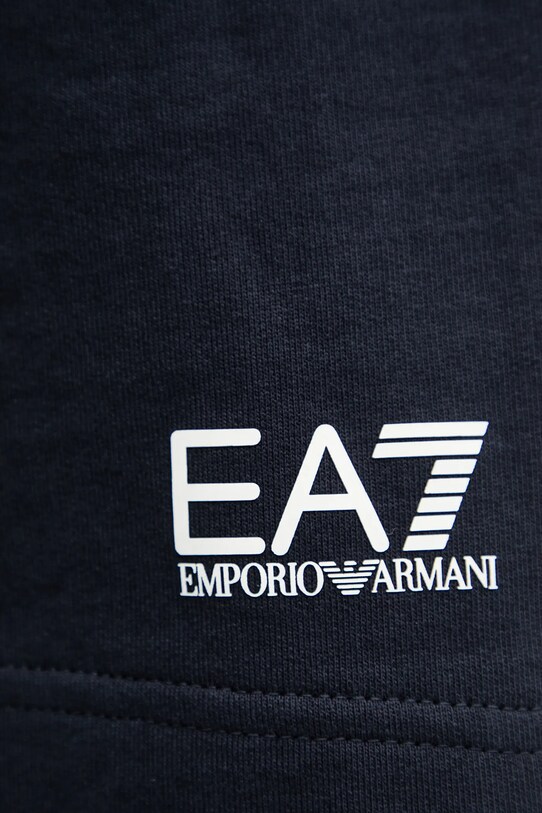 EA7 Emporio Armani pantaloni scurti din bumbac bleumarin PJVRZ.8NPS65