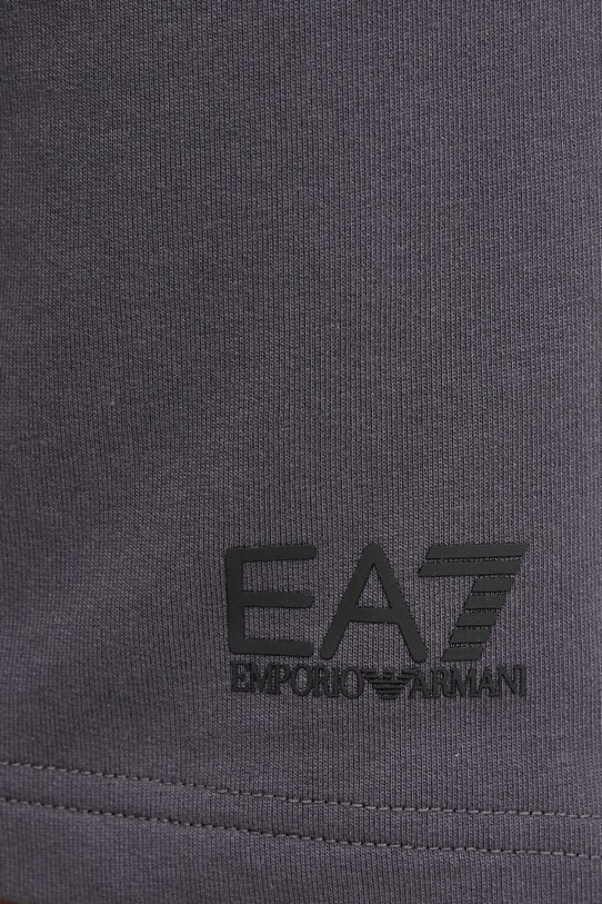 Хлопковые шорты EA7 Emporio Armani серый PJVRZ.8NPS65